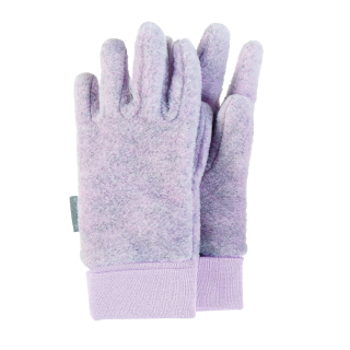 Sterntaler Rukavice Project PURE prstové fleece růžové s melírem 4331410