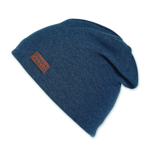 Sterntaler čepice uni spadlá úplet modrá 4521904