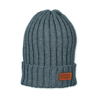Sterntaler čepice uni, pletená, žebrovaná, tmavě šedá 4721909
