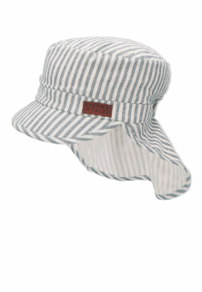 Sterntaler čepice s plachetkou chlapecká UV 15 modrá, proužek 1622111