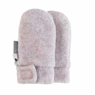 Sterntaler Rukavičky kojenecké PURE fleece bez palce růžové, melír 4301400