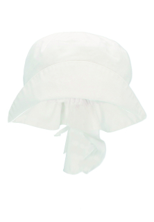 Sterntaler Klobouk PURE s plachetkou dívčí UV filtr 50+ bílý 1422236