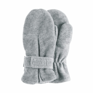 Sterntaler Rukavičky kojenecké PURE fleece suchý zip šedé 4301430