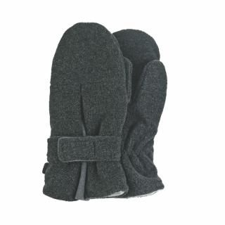 Sterntaler Rukavičky kojenecké PURE fleece suchý zip tmavě šedé 4301430